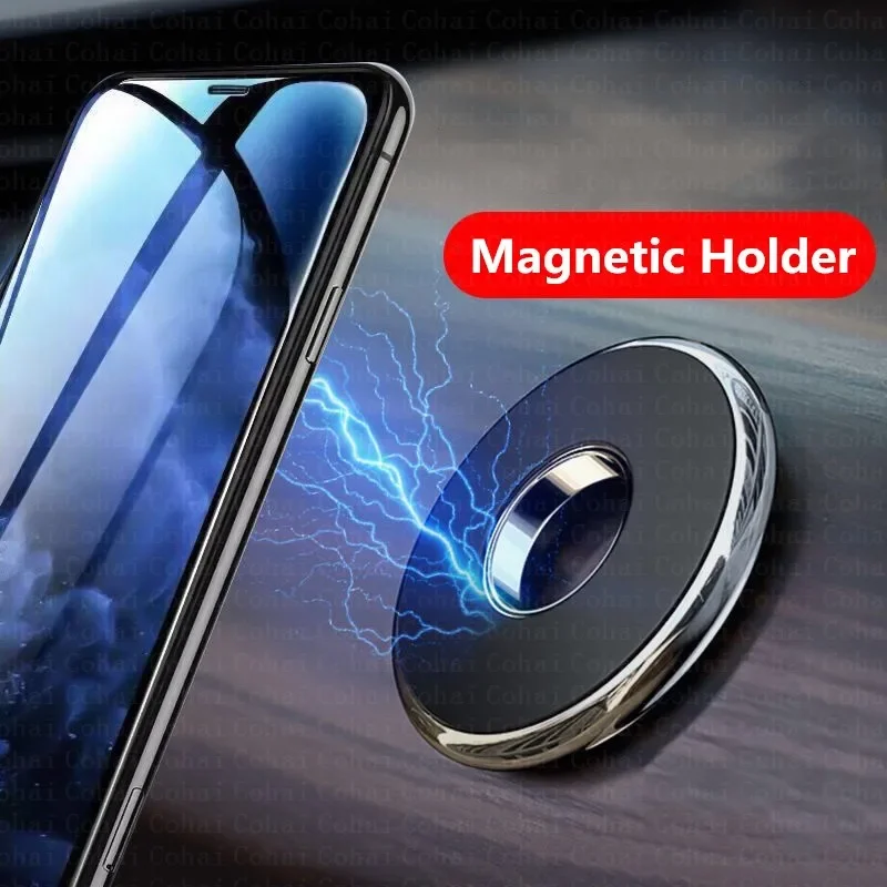Taco Stand Holder - 磁石式の車載スマホホルダー。ダッシュボードに取り付け可能なミニサイズの丸型スタンド。iPhone、Samsung、Xiaomiに対応。金属製の磁石を使用し、GPSや壁に取り付け可能。