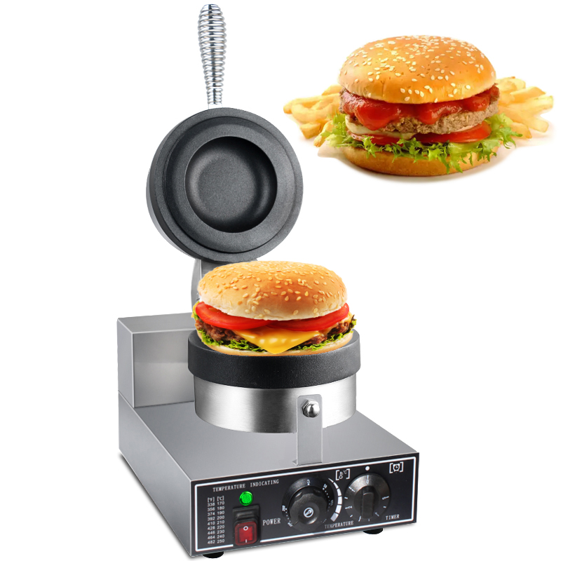 Waffle Cone Maker - HPH2O 電気UFOバーガーマシン 1300W パニーニプレス機 ノンスティックコーティング バーガーサンドイッチ