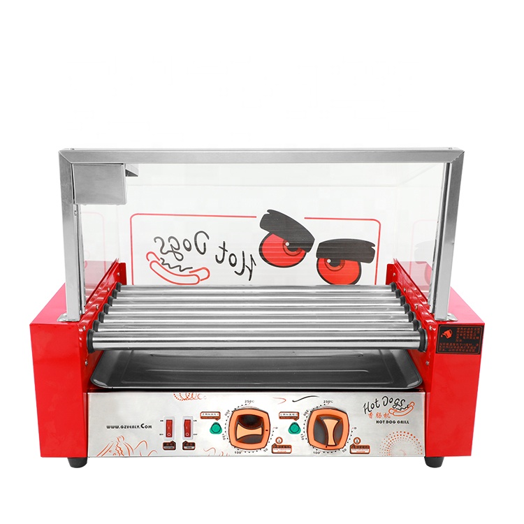 Hot Dog Press - 業務用電気ホットドッグ製造機保温ショーケースホットドッグ蒸し器