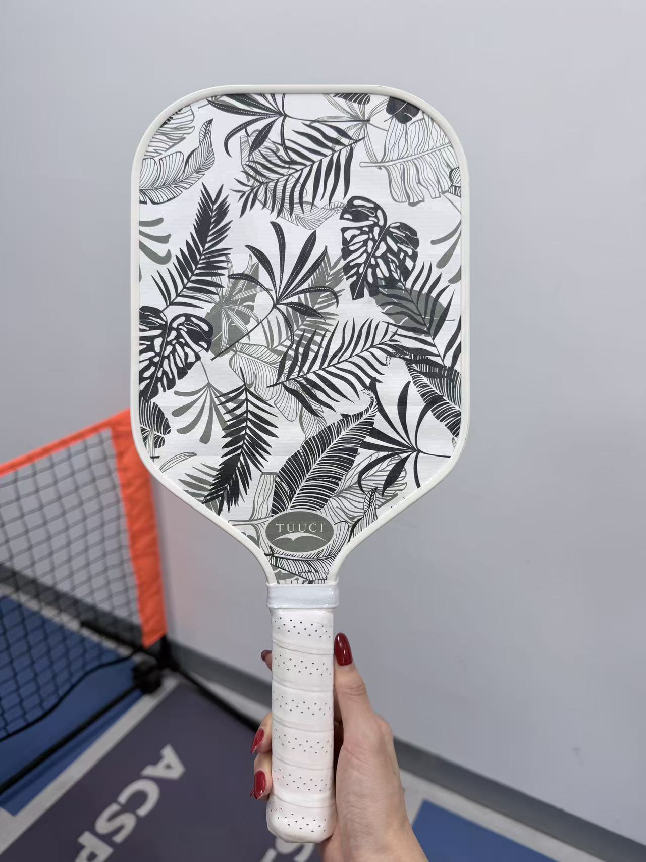 Crepe Pan Carbon - 両面印刷ピクルボールパドル ユニークな両面デザイン カーボンファイバーPPハニカムコア 男女兼用 レクリエーション・トーナメント用