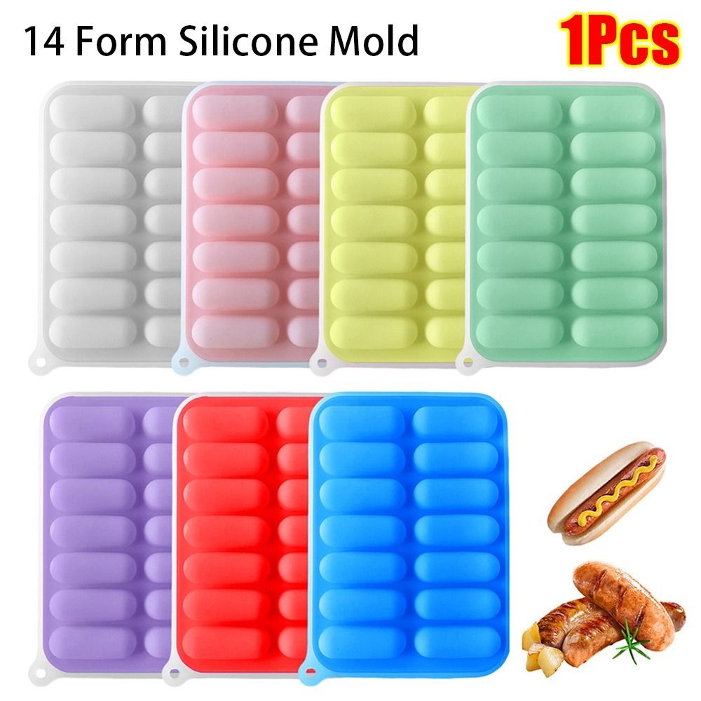Hot Dog Press - 1個 高品質 ノンスティック ソーセージメーカー型 14個取り DIY