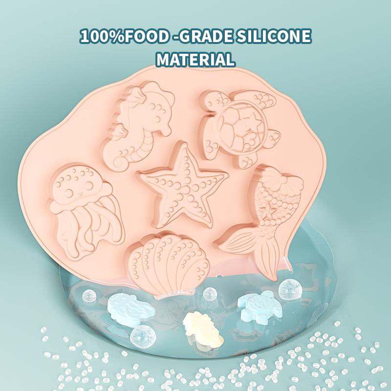 オーシャンフォンダンシリコンモールドシェルマーメイドテールタ - Donut Mold Silicone のレビューと価格