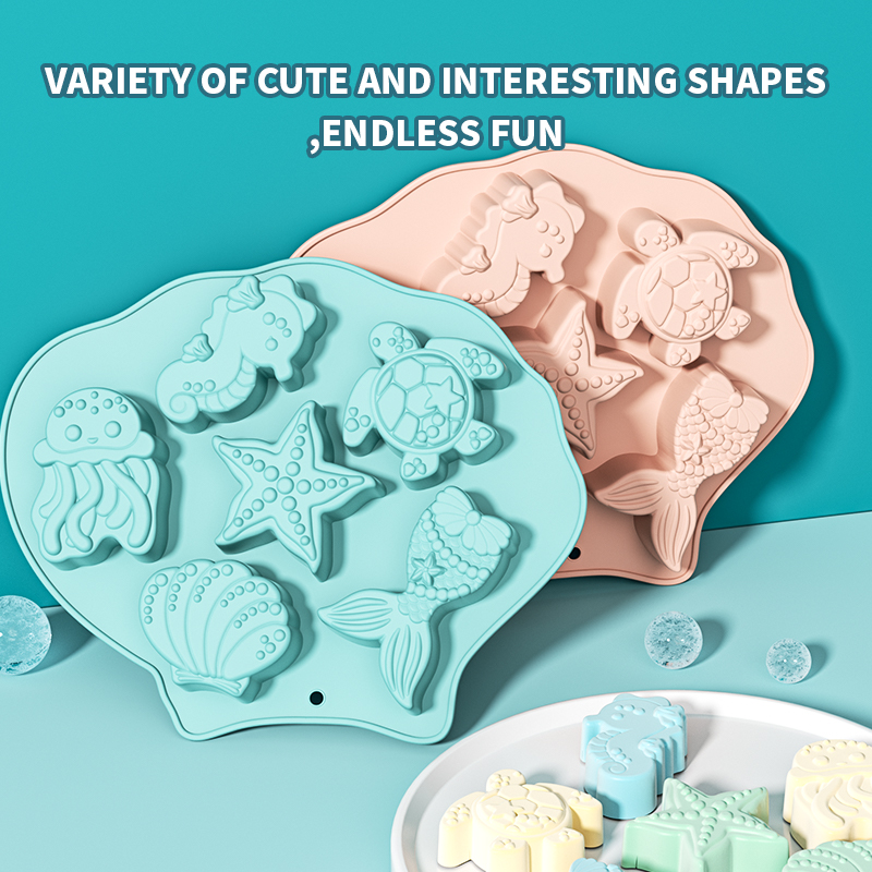 オーシャンフォンダンシリコンモールドシェルマーメイドテールタ - Donut Mold Silicone のレビューと価格
