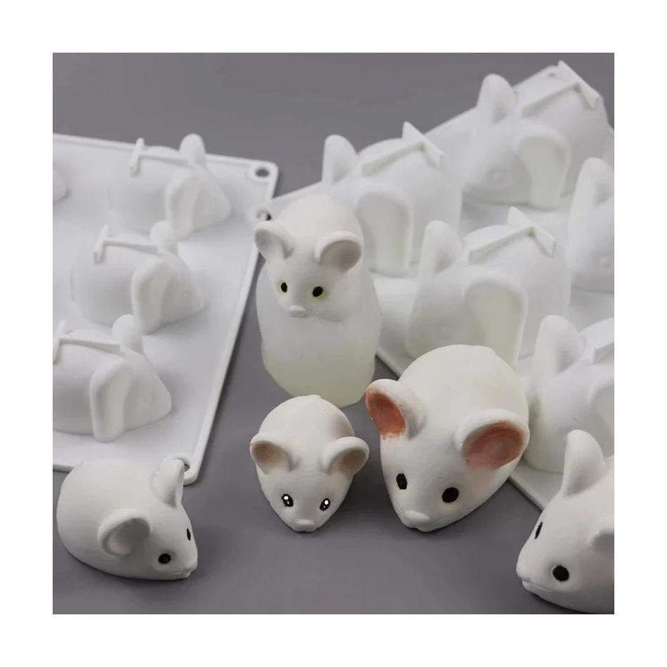1 個かわいい形状マウス型ムースケーキデザートベーキングチョ - Bunny Cake Mold のレビューと価格