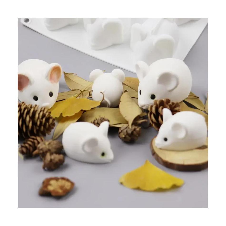 1 個かわいい形状マウス型ムースケーキデザートベーキングチョ - Bunny Cake Mold のレビューと価格