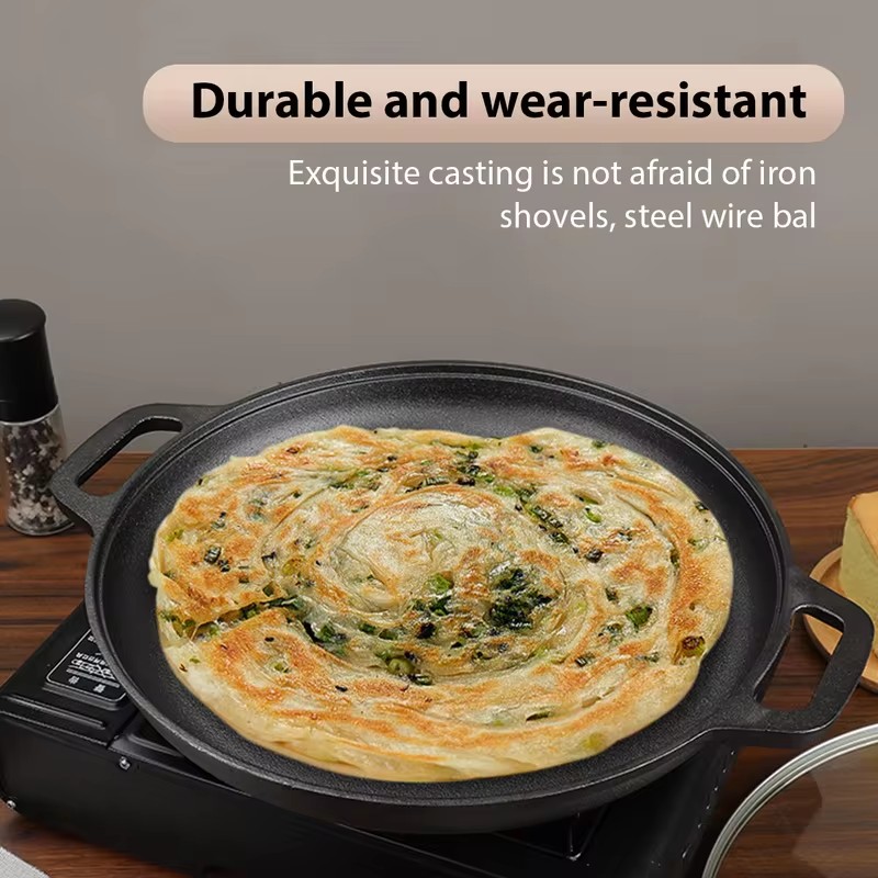 頑丈な鋳鉄製フライパン、ノンスティック加工、ステーキ、卵、パ - Cast Iron Corn のレビューと価格