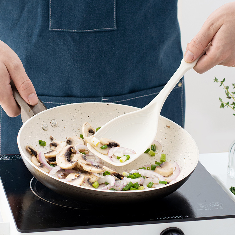 2-in-1 シリコン製スパチュラとスプーン 耐熱性と焦げ付 - Okonomiyaki Spatula のレビューと価格