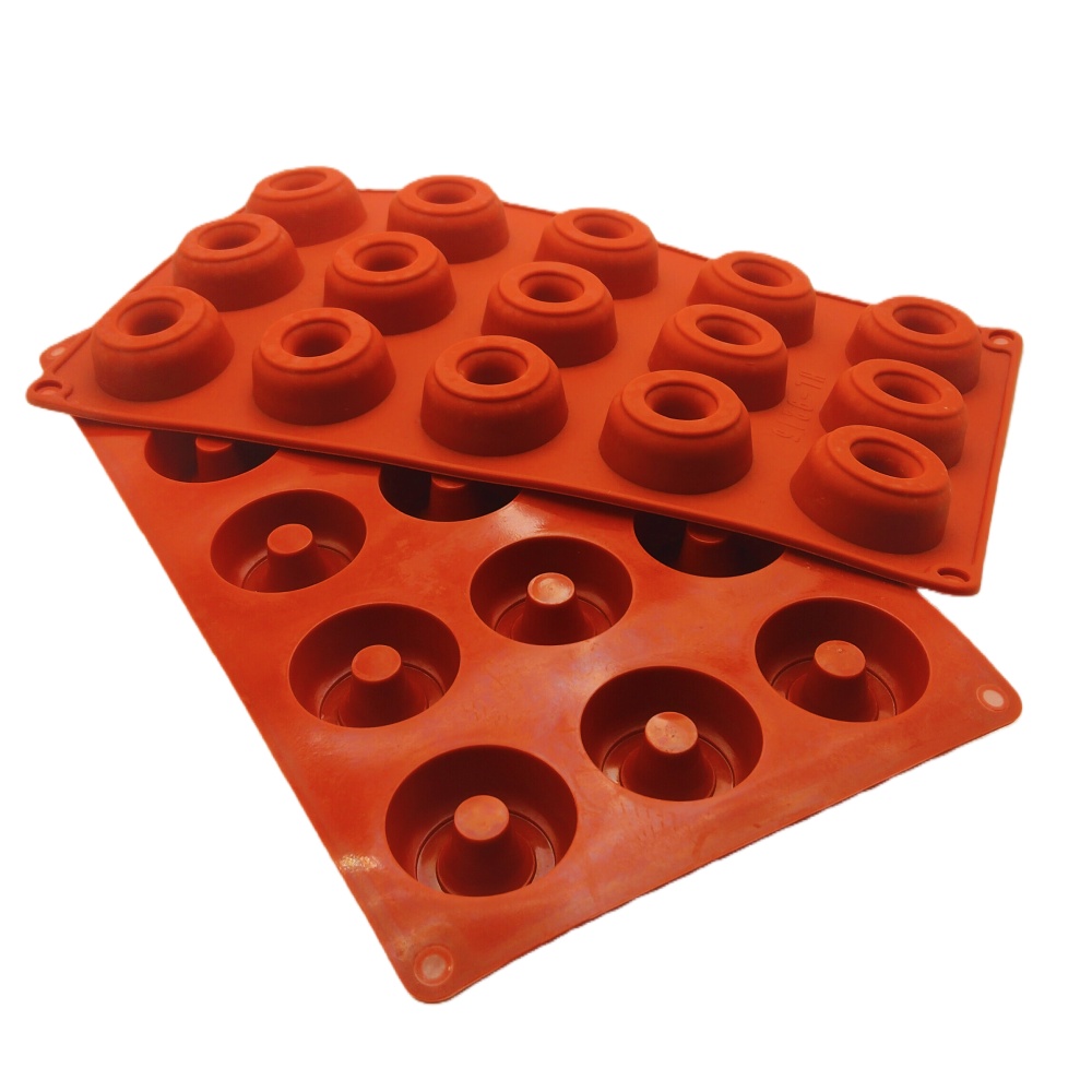 ホットセール中！15穴ワインボトル型シリコンケーキ型 DIY - Donut Mold Silicone のレビューと価格